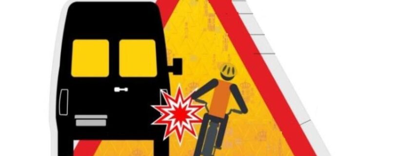 Nueva senal angulo muerto para vehículos industriales y transporte